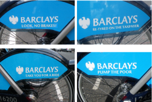 guerilla sticker barclays cycle hire
